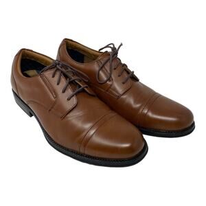 Dockers Men’s Size 11.5 Garfield Business Dress Shoes Brown Lace Up Comfort
